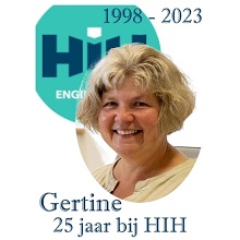 Gertine 25 jaar bij HIH